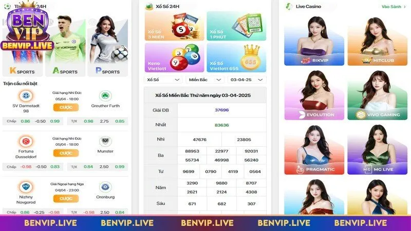 Đăng ký Benvip thoải mái chơi nhiều game hot