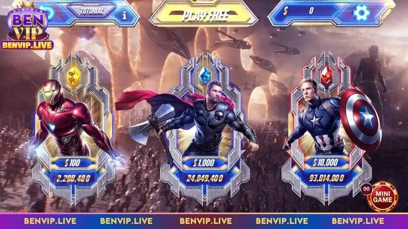 Có nhiều cuộn quay Avenger đặc sắc để lựa chọn